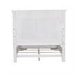 Pemberly Row Set of 3 White Queen Panel Bed & Nightstands with Charging Station