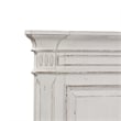 Pemberly Row Set of 3 White Queen Panel Bed & Nightstands with Charging Station