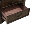 Pemberly Row Set of 4 Queen Poster Bed & Dresser & Nightstands in Cherry