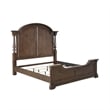 Pemberly Row Set of 3 King Poster Bed & Nightstands w/ Charging Station - Cherry