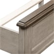 Pemberly Row Set of 4 Queen Mantle Storage Bed & Dresser & Nightstands