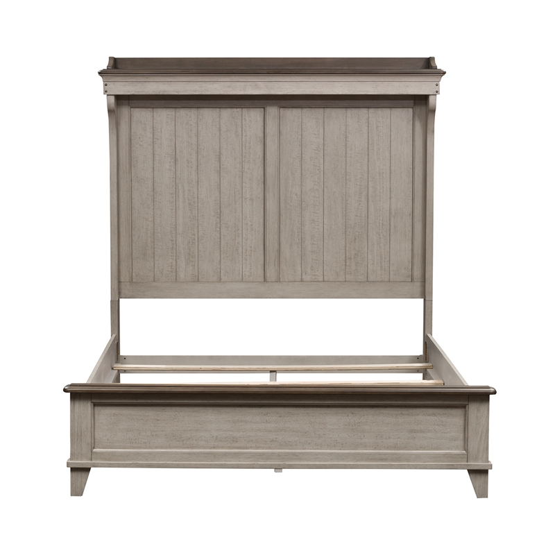 Pemberly Row Set of 3 Queen Mantle Storage Bed & Nightstands