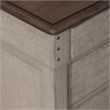 Pemberly Row Set of 3 King Mantle Storage Bed & Nightstands w/ Charging Station