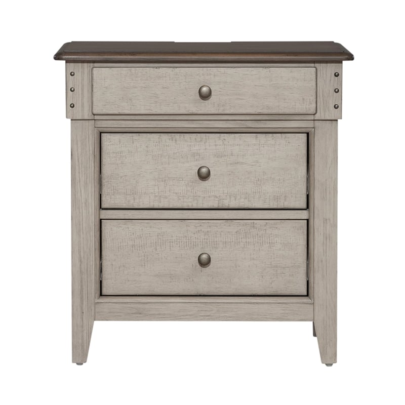 Pemberly Row Set of 4 Queen Mantle Storage Bed & Dresser & Nightstands