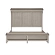 Pemberly Row Set of 3 King Mantle Storage Bed & Chests with Charging Station