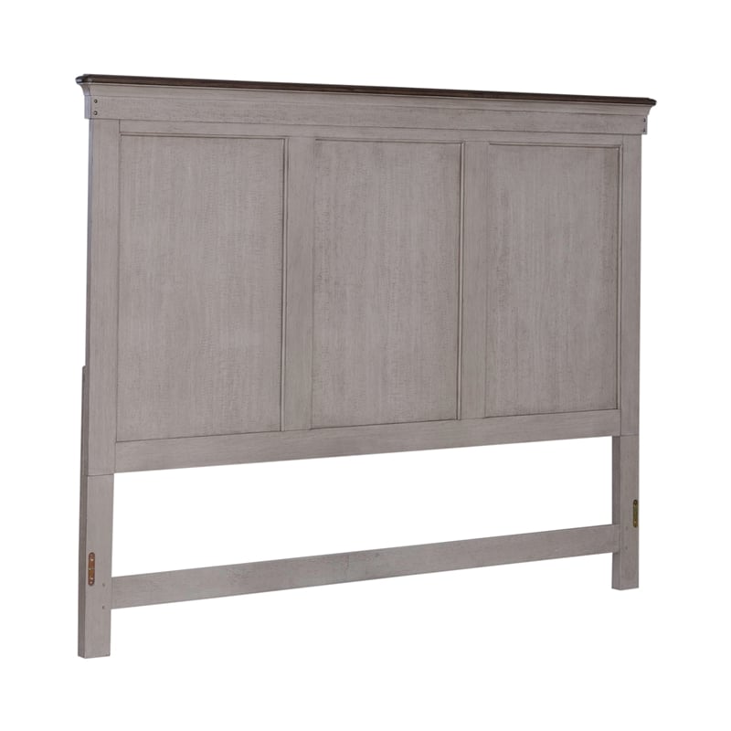 Pemberly Row Set of 4 King Panel Bed & Dresser & Chests with Charging Station