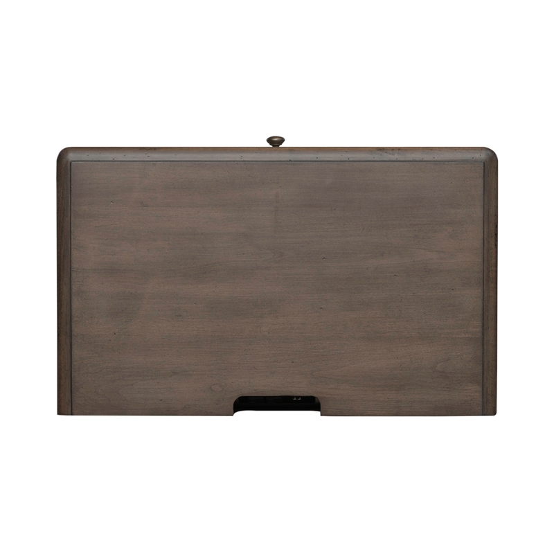 Pemberly Row Set of 4 Queen Panel Bed & Dresser & Nightstands in Weathered Linen