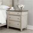 Pemberly Row Set of 3 Queen Panel Bed & Chests with Charging Station
