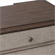 Pemberly Row Set of 3 Queen Panel Bed & Nightstands with Charging Station