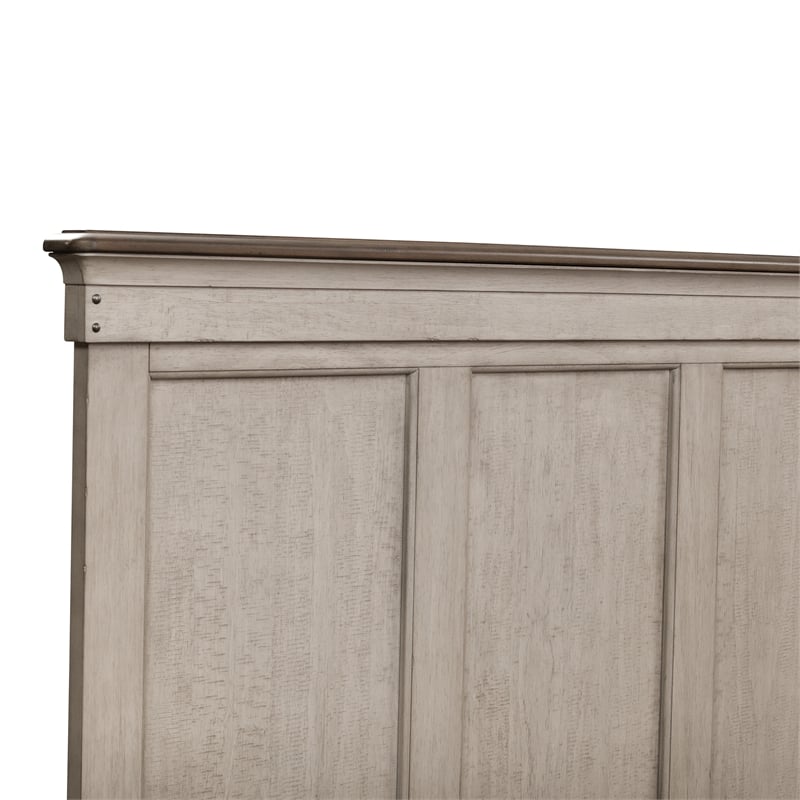 Pemberly Row Set of 3 Queen Panel Bed & Nightstands with Charging Station