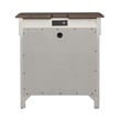 Pemberly Row Set of 3 King Panel Bed & Nightstands with Charging Station