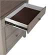 Pemberly Row Set of 3 King Panel Bed & Nightstands with Charging Station