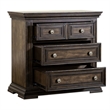 Pemberly Row Set of 4 Queen Panel Bed & Dresser & Chests with Charging Station