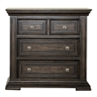 Pemberly Row Set of 4 Queen Panel Bed & Dresser & Chests with Charging Station