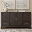 Pemberly Row Set of 4 Queen Upholstered Bed & Dresser & Nightstands