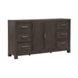 Pemberly Row Set of 4 Queen Upholstered Bed & Dresser & Nightstands