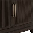 Pemberly Row Set of 3 Queen Upholstered Bed & Chests with Charging Station