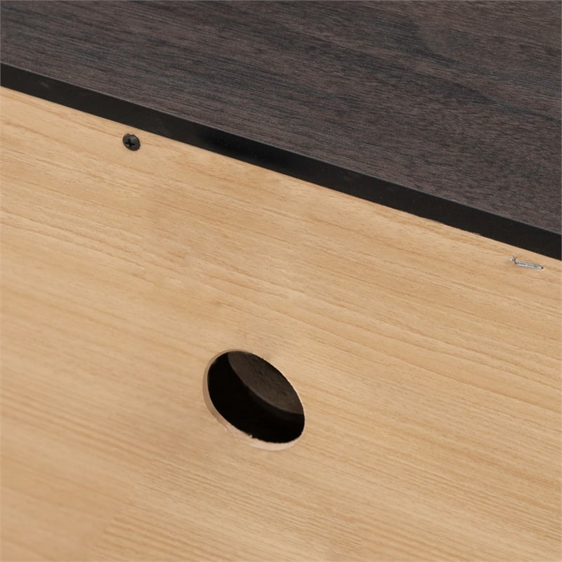 Pemberly Row Set of 3 Queen Upholstered Bed & Chests with Charging Station