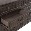 Pemberly Row Set of 4 King Panel Bed & Dresser & Chests with Charging Station