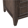 Pemberly Row Set of 4 King Panel Bed & Dresser & Chests with Charging Station