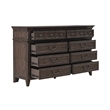 Pemberly Row Set of 4 King Panel Bed & Dresser & Nightstands w/ Charging Station