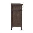 Pemberly Row Set of 4 King Panel Bed & Dresser & Nightstands w/ Charging Station