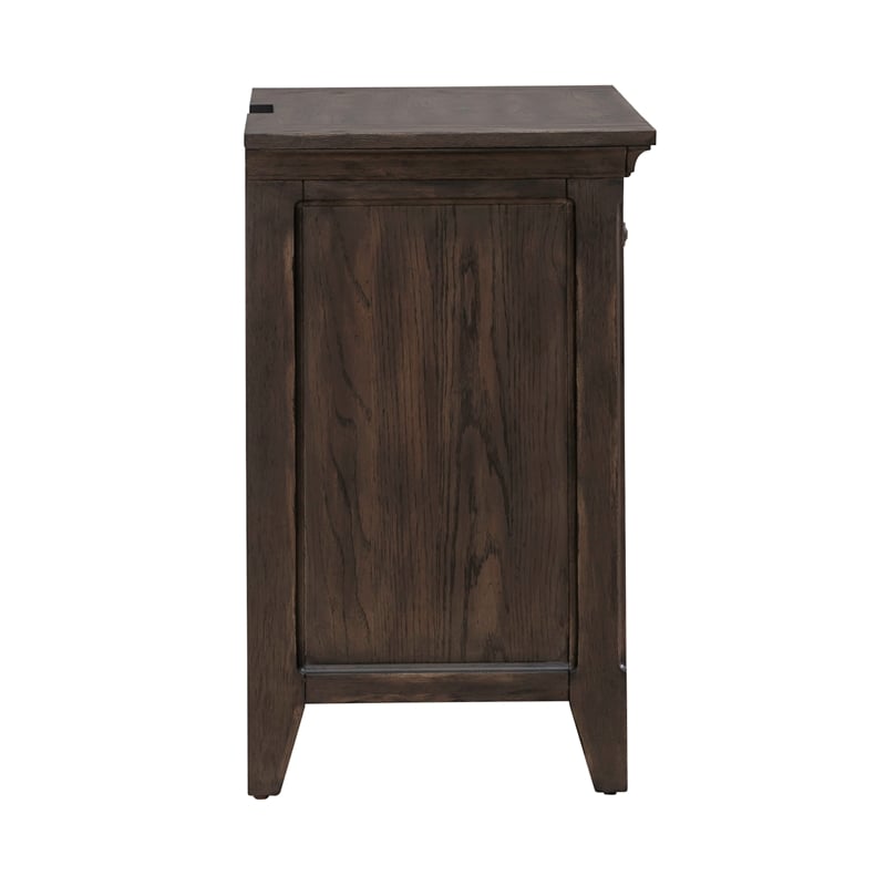 Pemberly Row Set of 3 Queen Panel Bed & Nightstands with Charging Station
