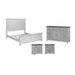 Pemberly Row Set of 4 Queen Panel Bed & & Dresser & Nightstands
