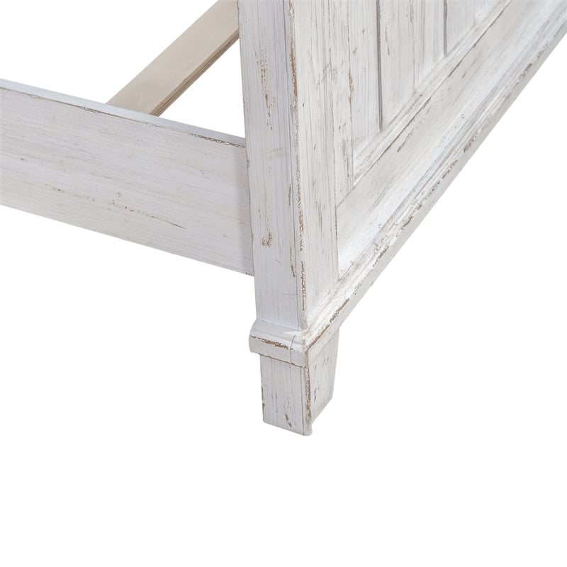 Pemberly Row Set of 3 Queen Panel Bed & Chests with Charging Station