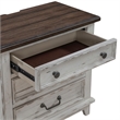 Pemberly Row Set of 3 Queen Panel Bed & Nightstands with Charging Station