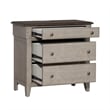 Pemberly Row Set of 3 King Panel Bed & Chests with Charging Station