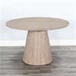 Pemberly Row Modern Solid Wood Round Dining Set in Natural Finish