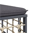 Pemberly Row Contemporary Garden Lounge Set in Anthracite/Gray
