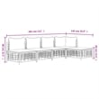 Pemberly Row Contemporary Garden Lounge Set in Anthracite/Gray