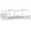 Pemberly Row Poly Rattan Medium Modular Garden Lounge Set in Anthracite