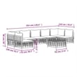 Pemberly Row Contemporary Garden Lounge Set in Anthracite/Gray