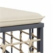 Pemberly Row Contemporary Garden Lounge Set in Anthracite/Gray