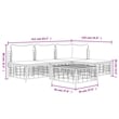 Pemberly Row Contemporary Garden Lounge Set in Anthracite/Gray