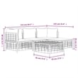Pemberly Row Contemporary Garden Lounge Set in Anthracite/Gray