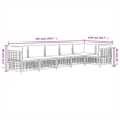 Pemberly Row Contemporary Garden Lounge Set in Anthracite/Gray