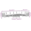 Pemberly Row Contemporary Garden Lounge Set in Anthracite/Gray