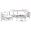 Pemberly Row Contemporary Garden Lounge Set in Anthracite/Gray