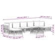 Pemberly Row Contemporary Garden Lounge Set in Anthracite/Gray