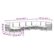 Pemberly Row Contemporary Garden Lounge Set in Anthracite/Gray