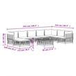 Pemberly Row Contemporary Garden Lounge Set in Anthracite/Gray