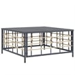 Pemberly Row Contemporary Garden Lounge Set Set of 10 in Anthracite