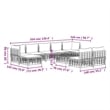Pemberly Row Contemporary Garden Lounge Set Set of 10 in Anthracite