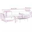Pemberly Row Contemporary Solid Acacia Wood Medium Pallet Sofa Set Taupe