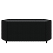 Pemberly Row Contemporary Patio Lounge Set in Black & Water Blue
