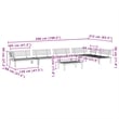 Pemberly Row Solid Acacia Wood Modular Pallet Sofa Set in Natural Wood